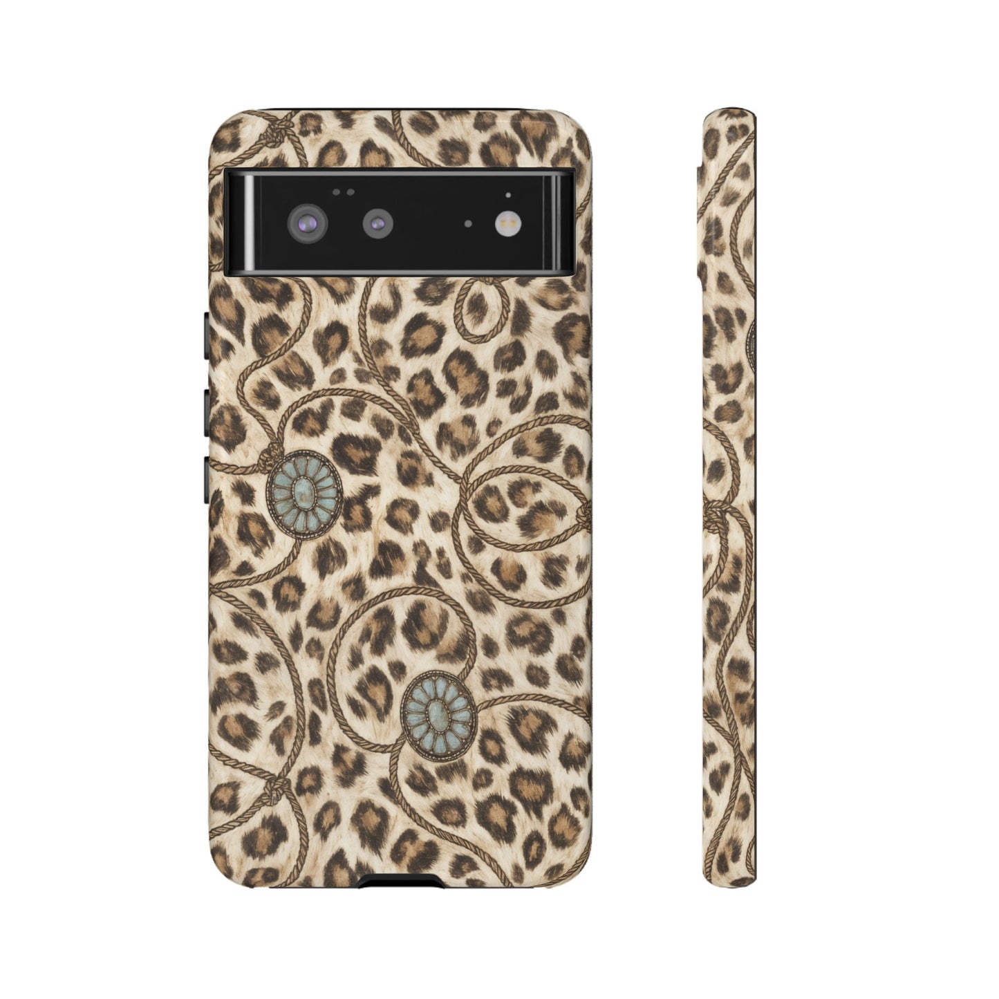 Leopard Rope Conchos Tough Case