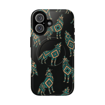 Turquoise Wolf Magnetic Case