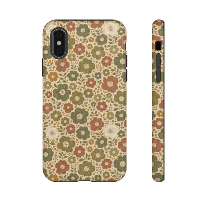 Retro Poppy Field Tough Case