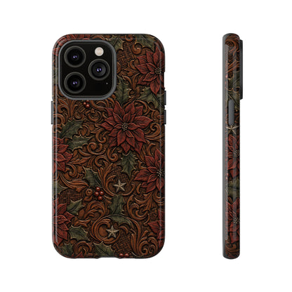 Tooled Poinsettia Tough Case