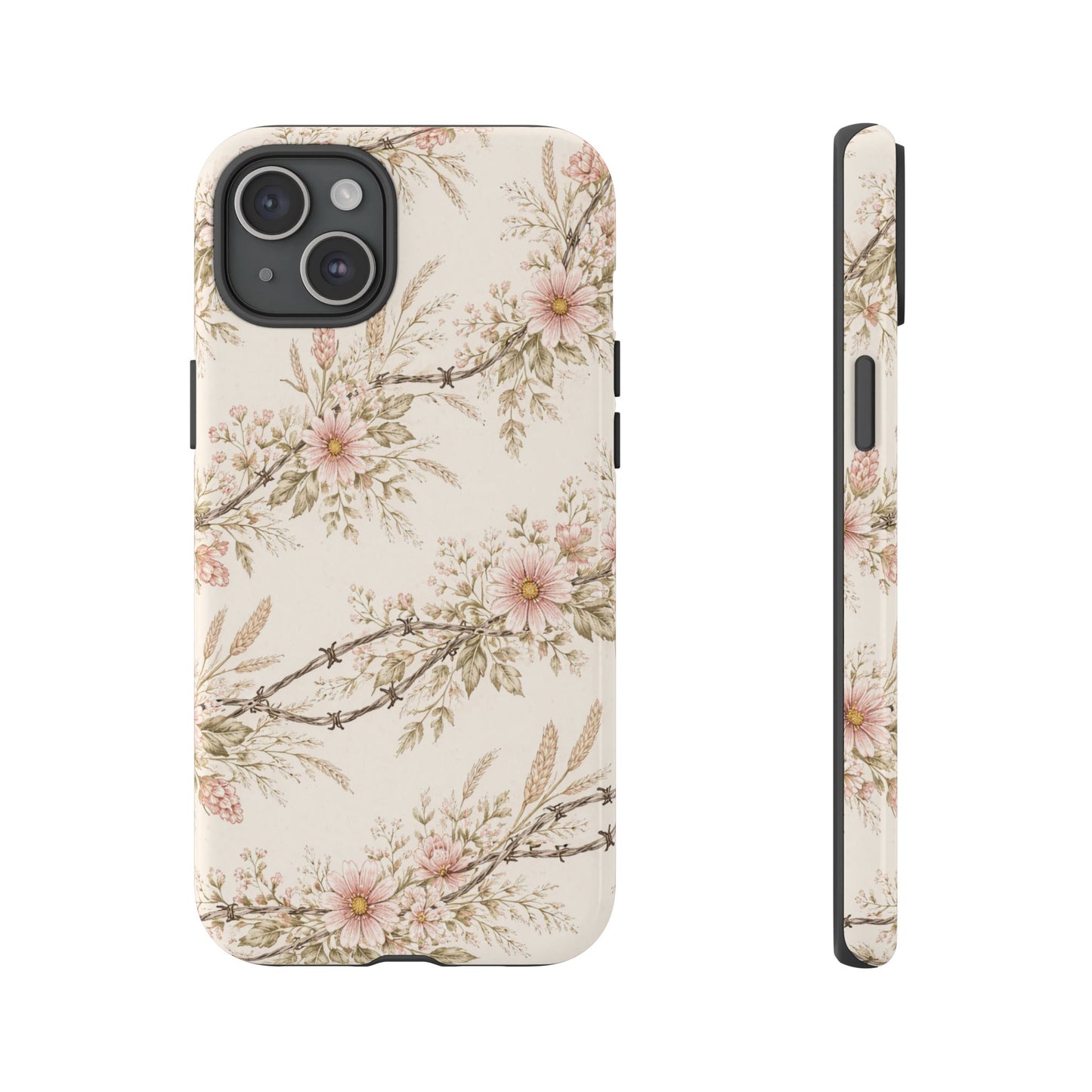 Floral Barbed Wire Tough Case