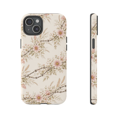 Floral Barbed Wire Tough Case
