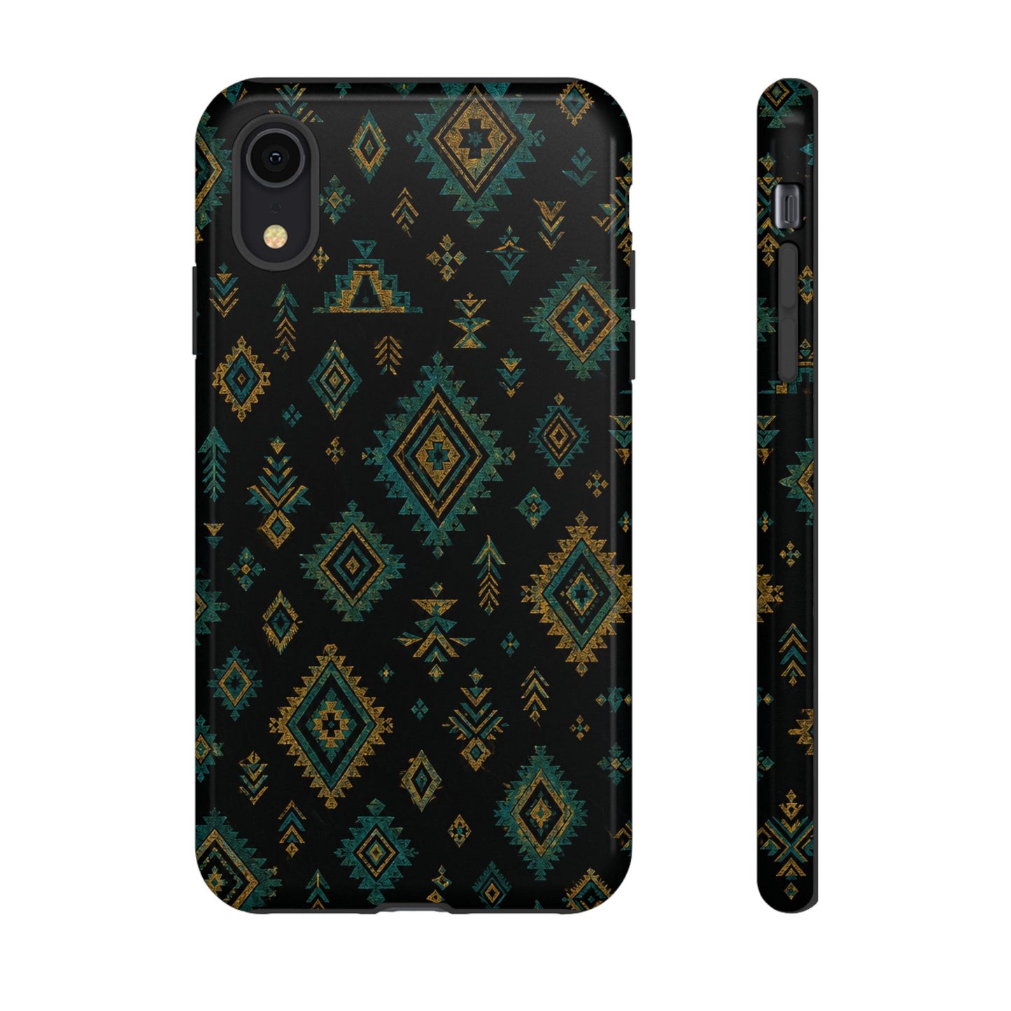 Turquoise Gold Aztec Tough Case