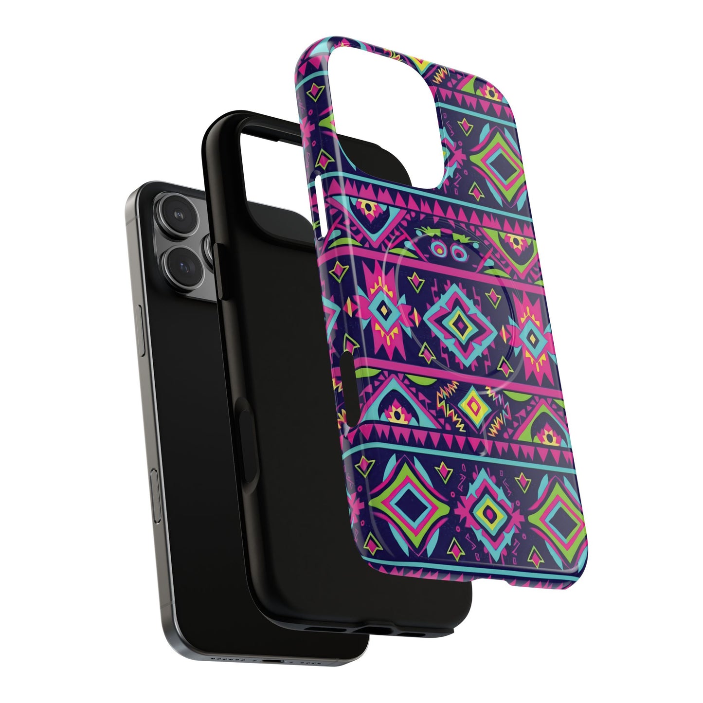 Neon Aztec Magnetic Case