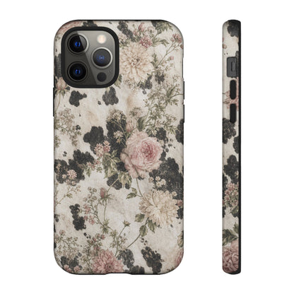 Floral Cowhide Tough Case