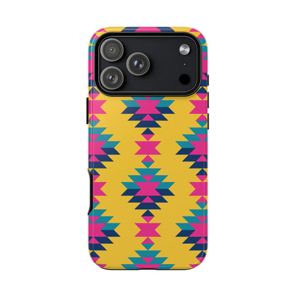 Yellow Pink Aztec Tough Phone Case