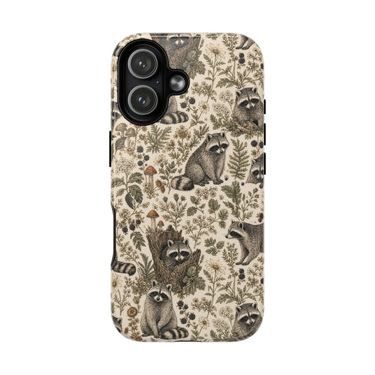 Cottage Core Raccoon Magnetic Case