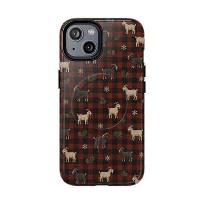 Buffalo Check Goats Magnetic Case