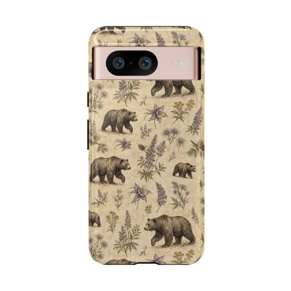 Floral Bear Tough Case