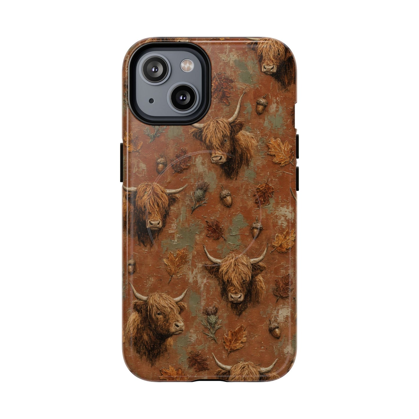 Autumn Highland Cow Magnetic Case