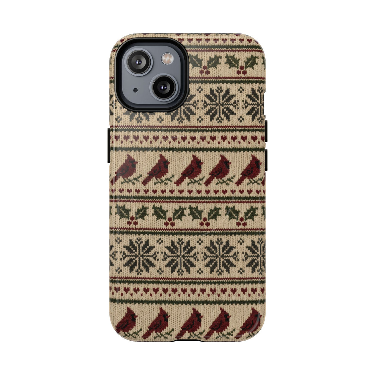 Fair Isle Cardinals Magnetic Case
