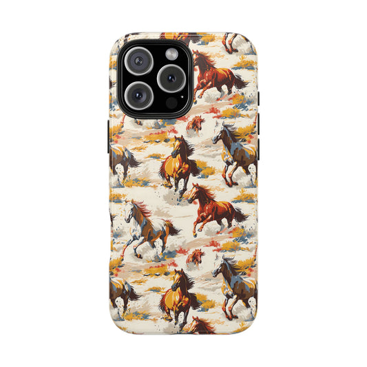 Painted Horses White Phone Case