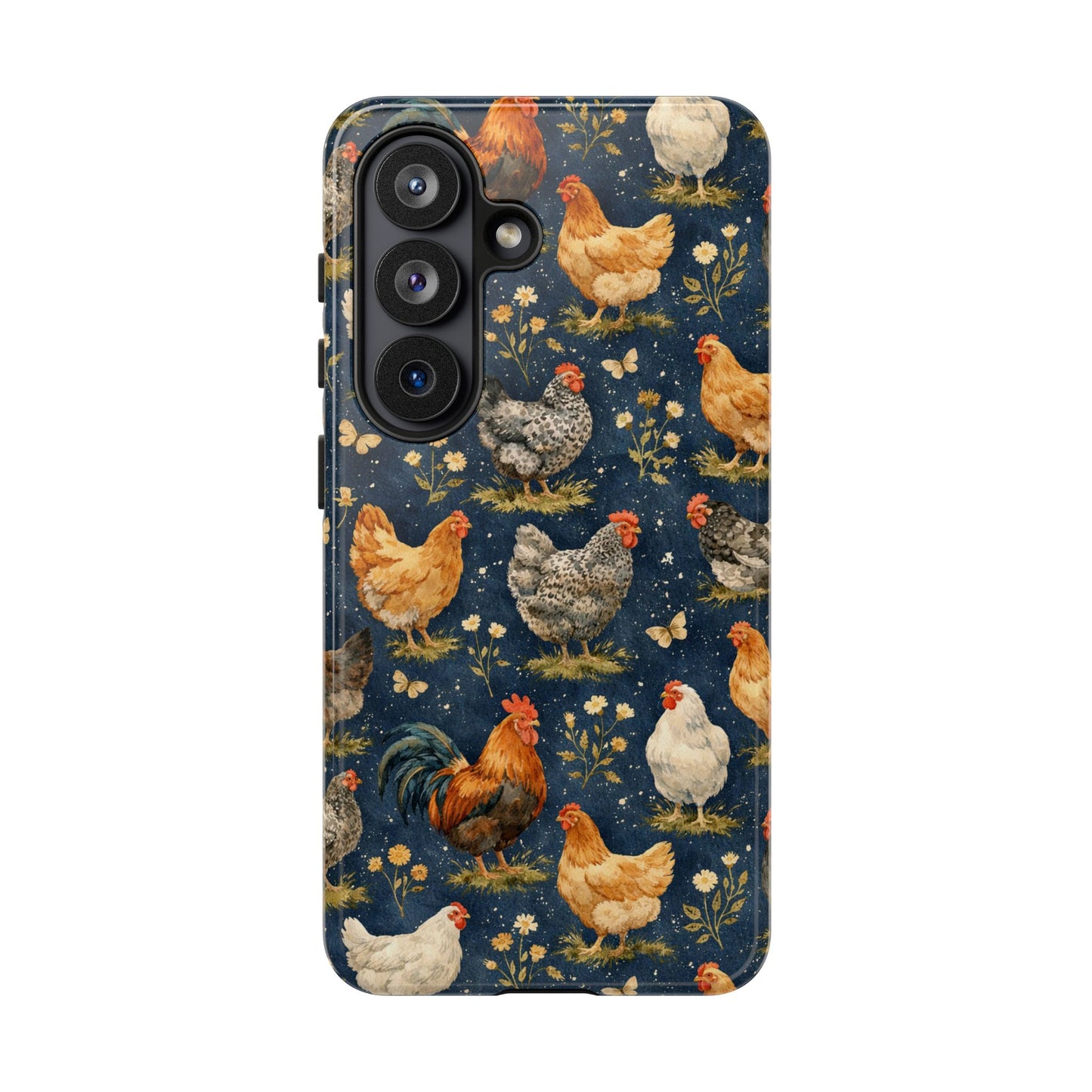 Indigo Chickens Tough Case