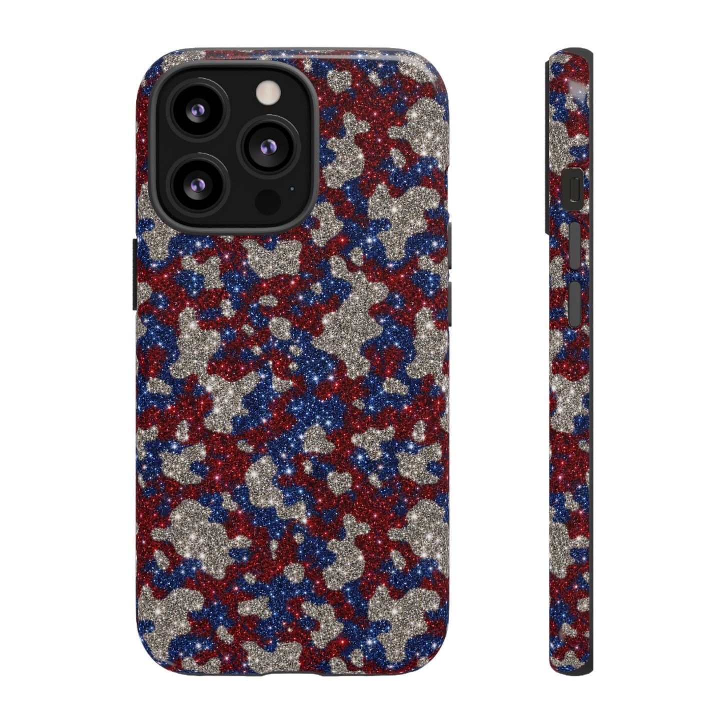 USA Cowhide Glitter Tough Case