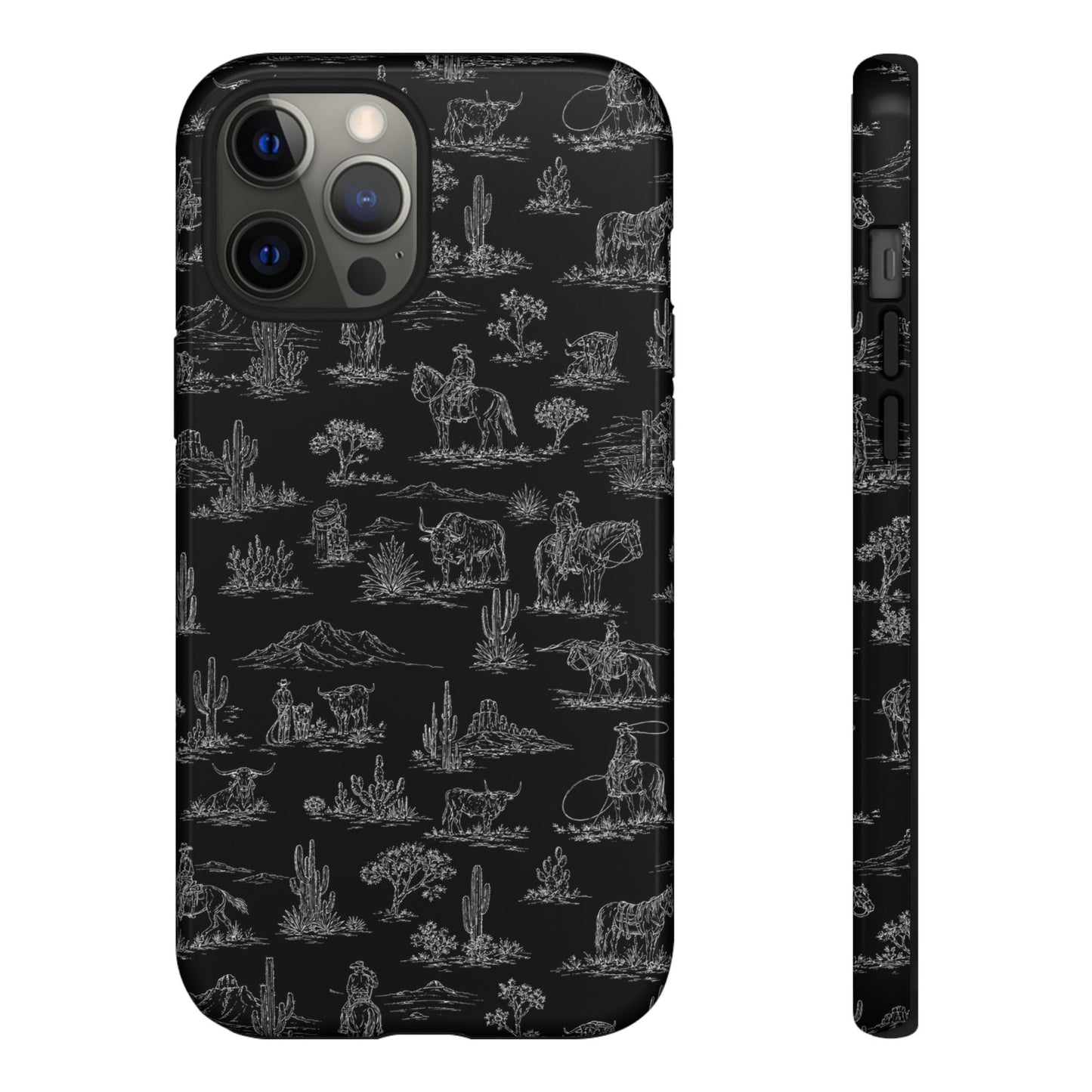 Midnight Toile Tough Case