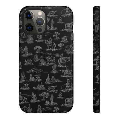 Midnight Toile Tough Case