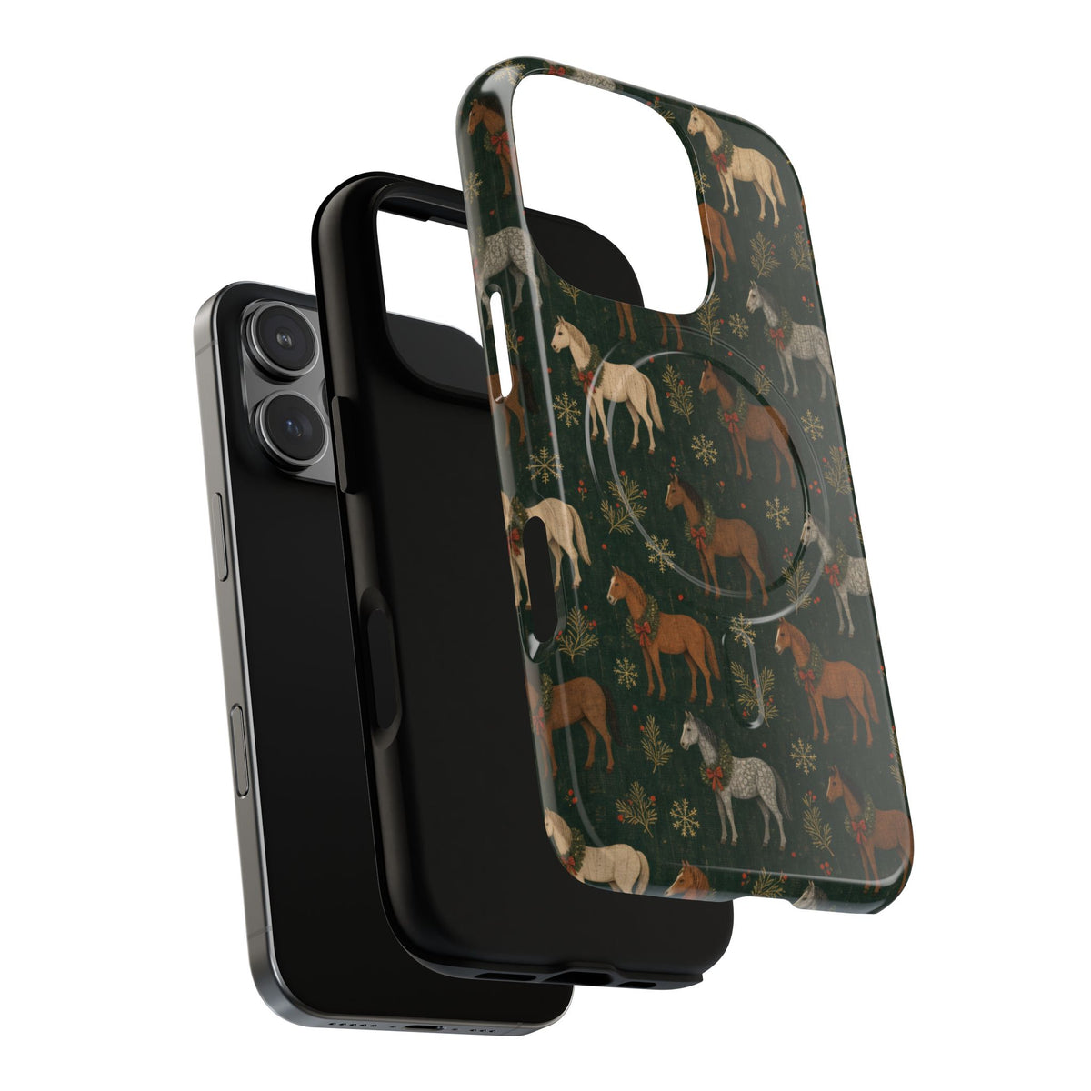 Wreath Horses Magnetic Case