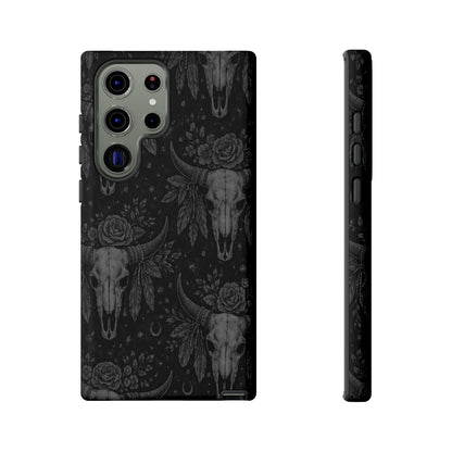 Western Noir Bull Skulls Tough Case