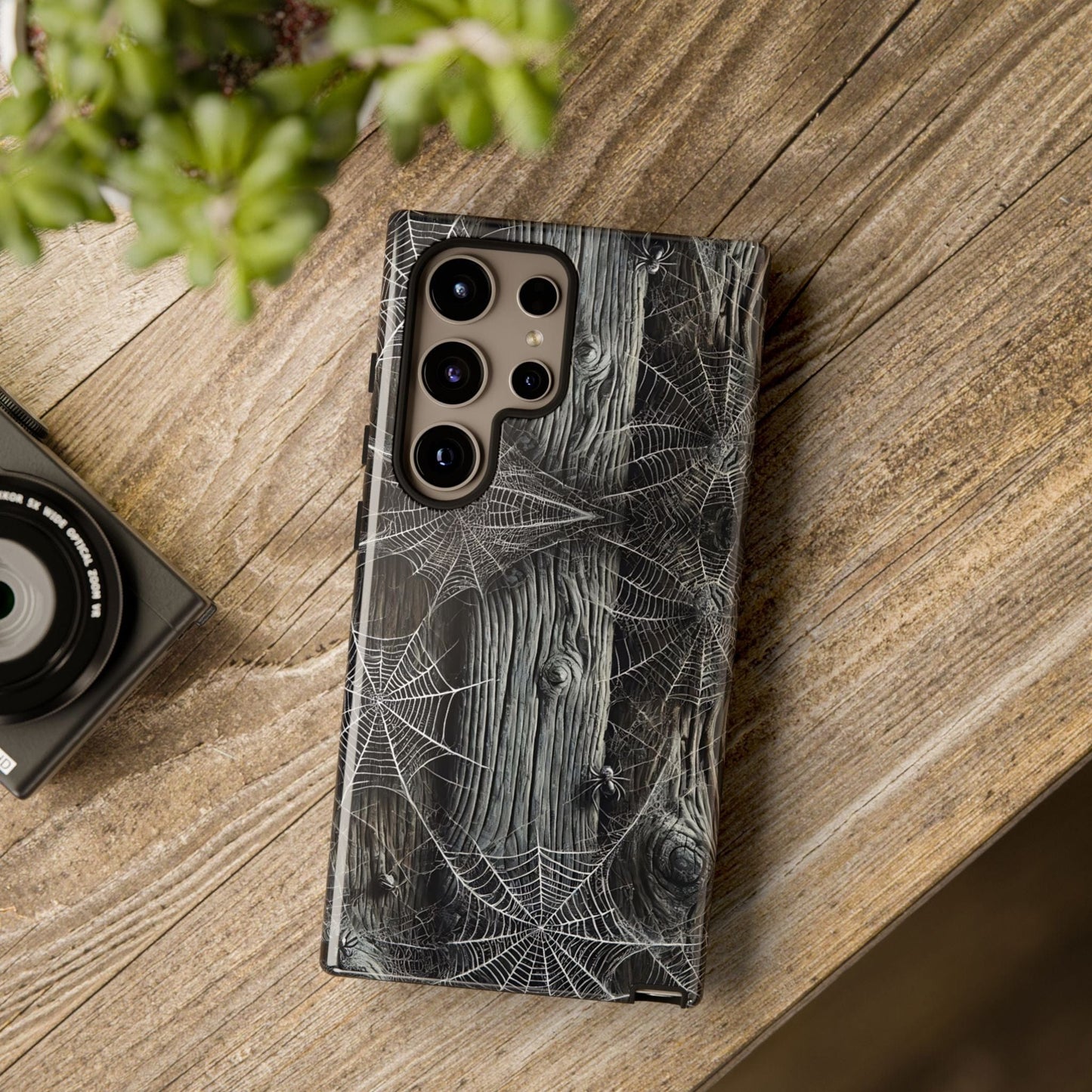 Spiderwebs Barnwood Phone Case