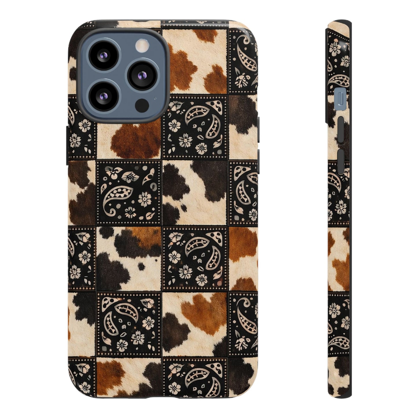 Cowhide Bandana Checkered Tough Case