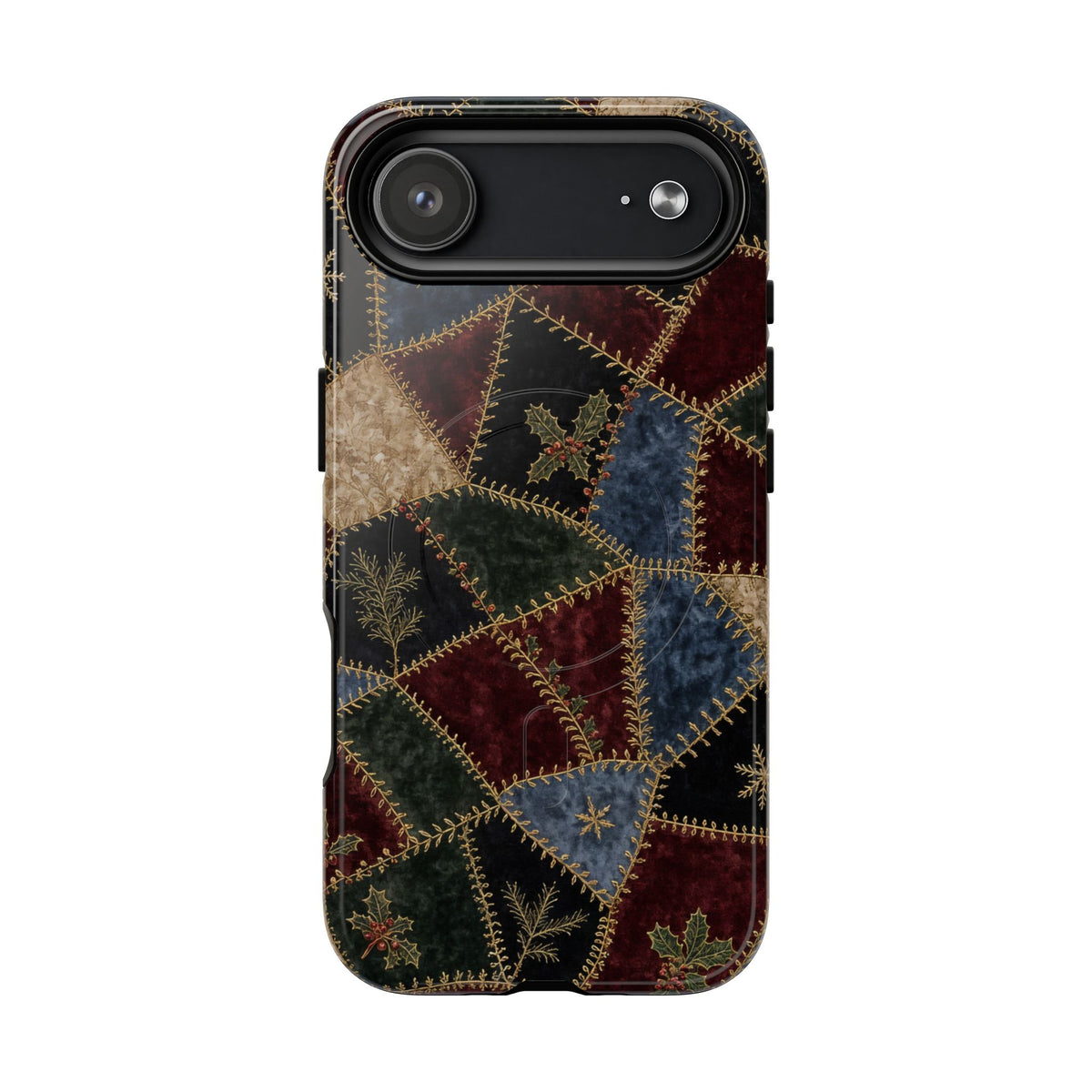Winter Crazy Quilt Magnetic Case