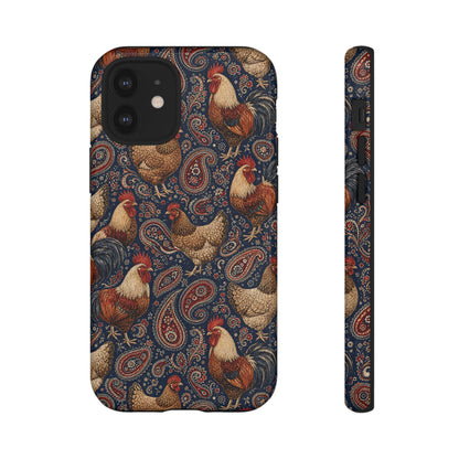 Patriotic Paisley Chickens Tough Case