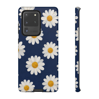 Navy Daisy Tough Case