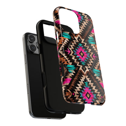 Neon Aztec Rug Magnetic Case