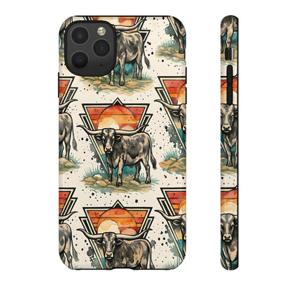 Retro Longhorn Tough Case