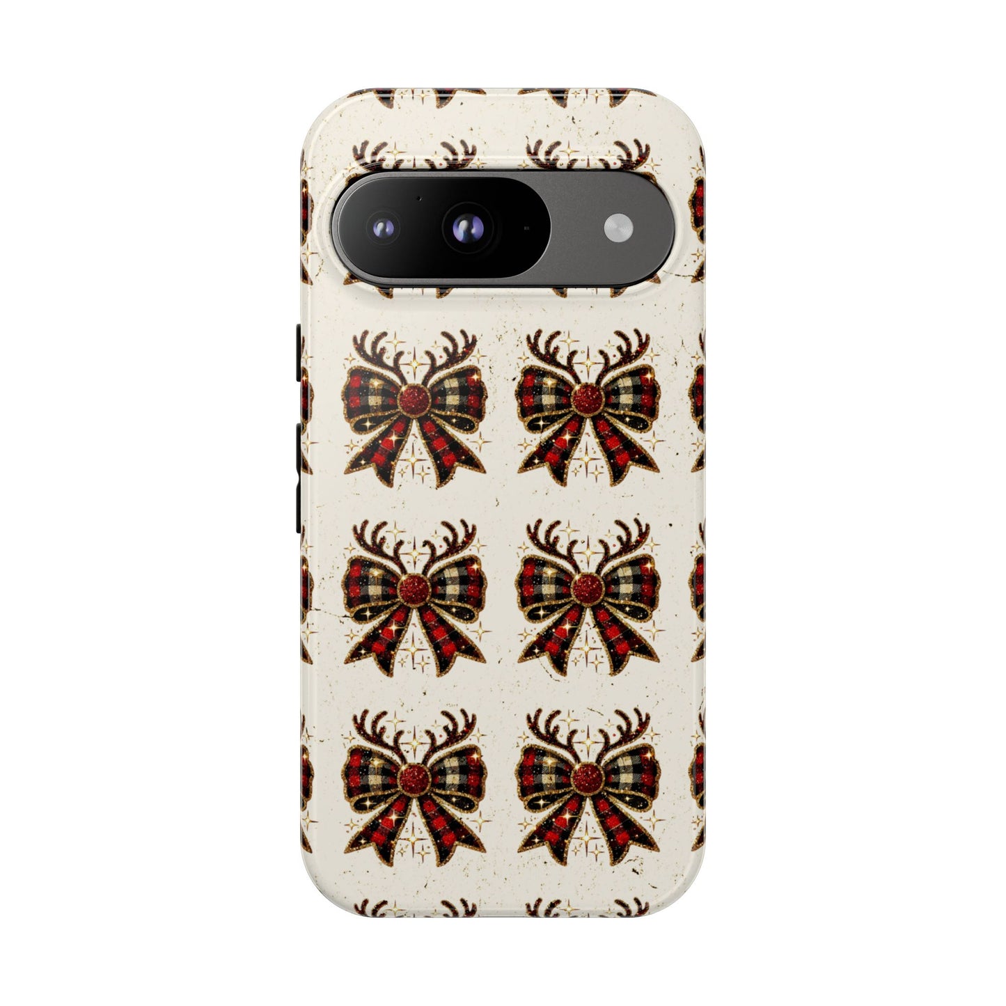 Christmas Antlers + Bows Tough Case