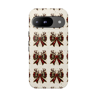 Christmas Antlers + Bows Tough Case