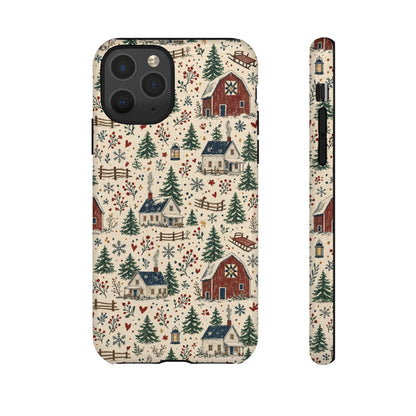 Snowy Farmstead Tough Case