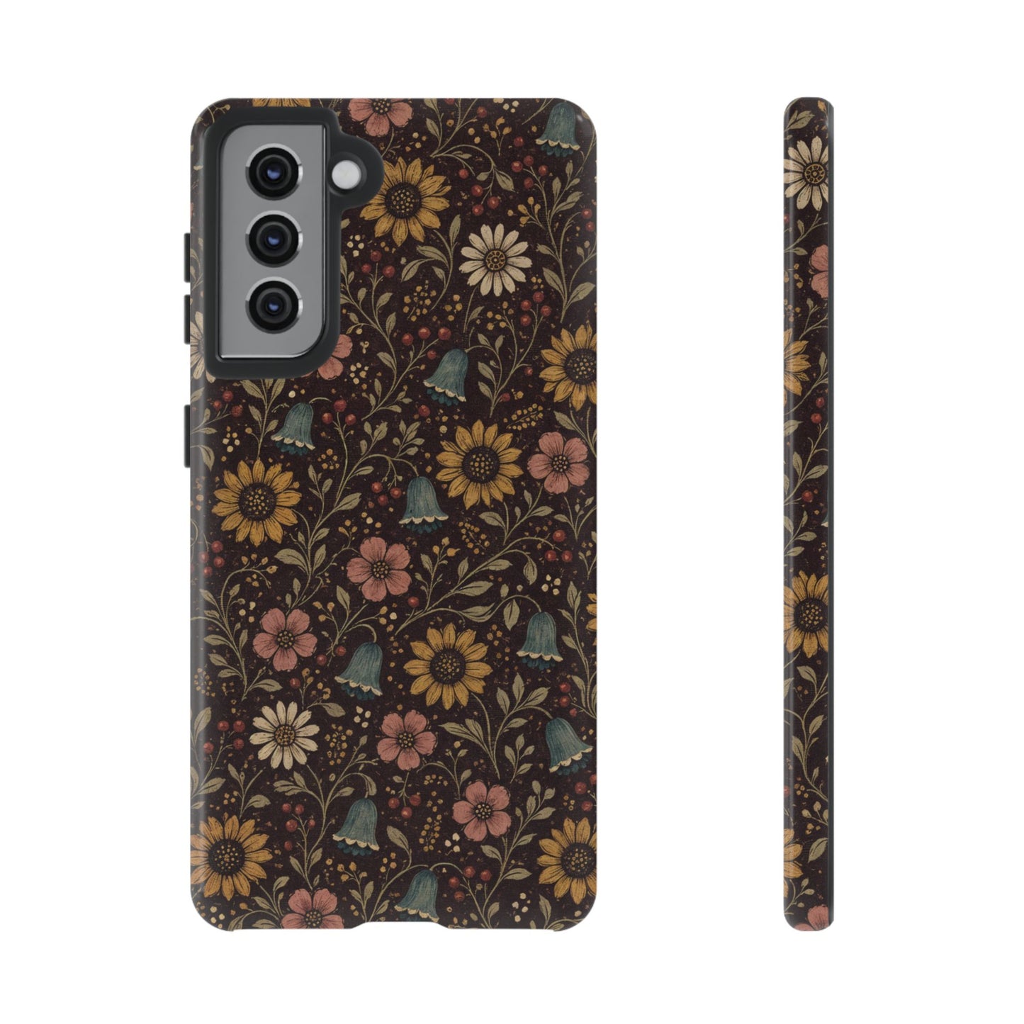 Plum Folk Floral Tough Case
