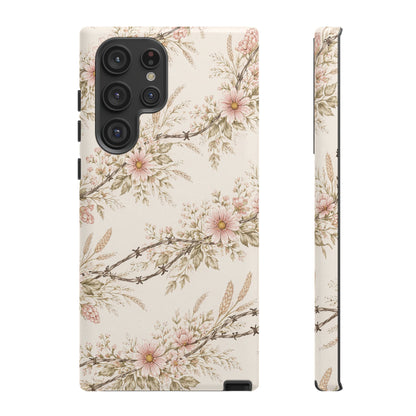 Floral Barbed Wire Tough Case