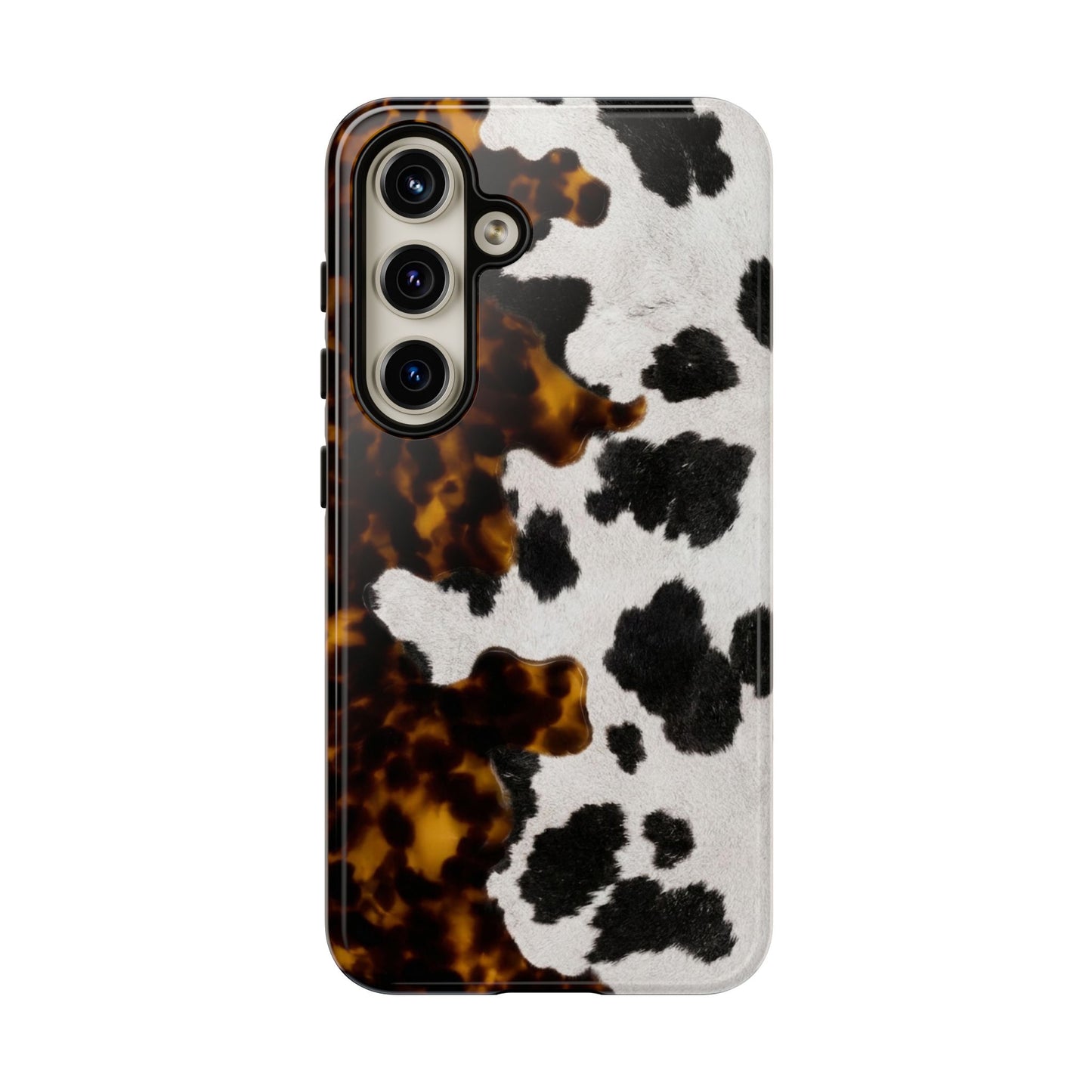 Tortoiseshell + Cowhide Tough Case