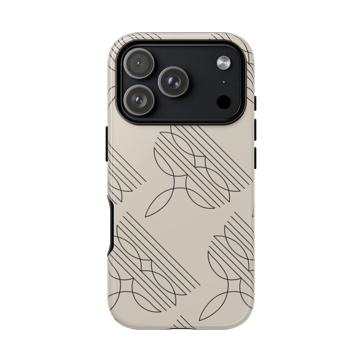 Boot Stitch Pattern Tough Phone Case-Beige