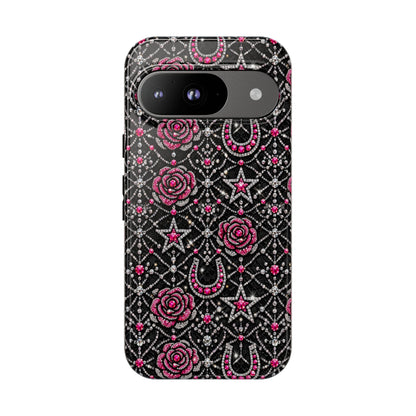Rhinestone Rose Tough Case