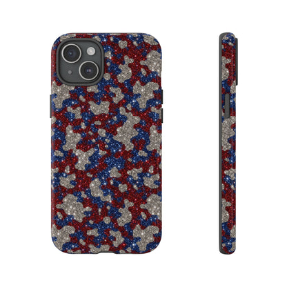 USA Cowhide Glitter Tough Case