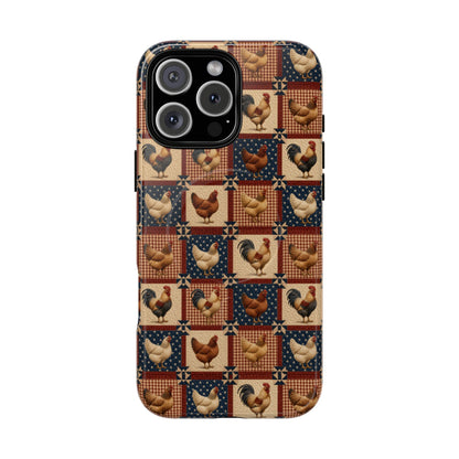 Patriotic Chicken Patchwork Magnetic Case