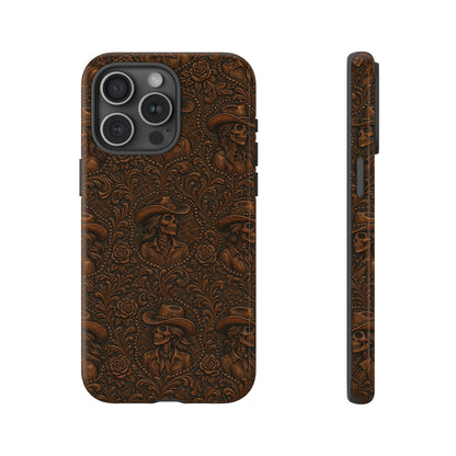 Tooled Skeleton Cowgirl Tough Case