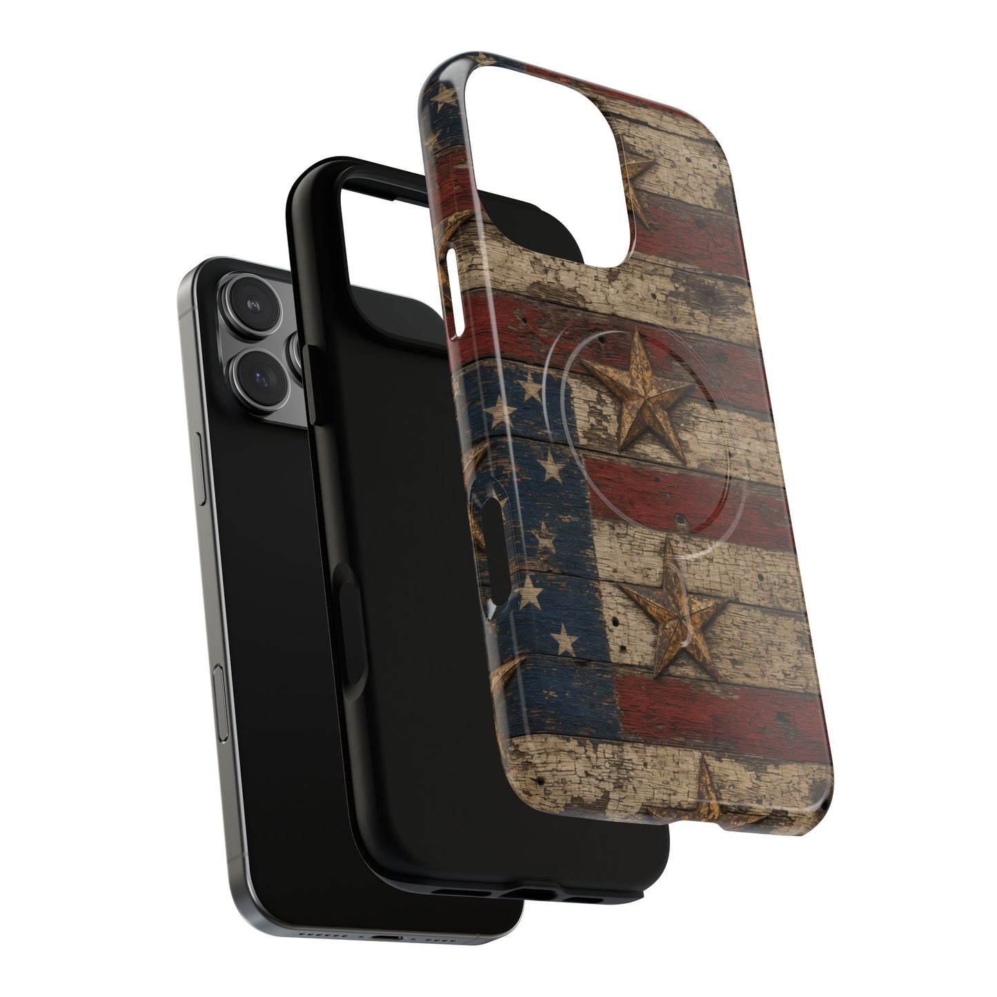 Patriotic Barn Stars Magnetic Case