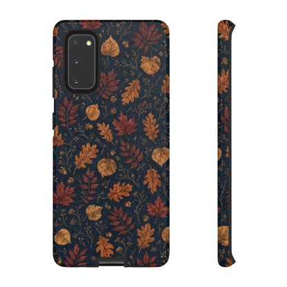 Navy Oak Leaf Tough Case