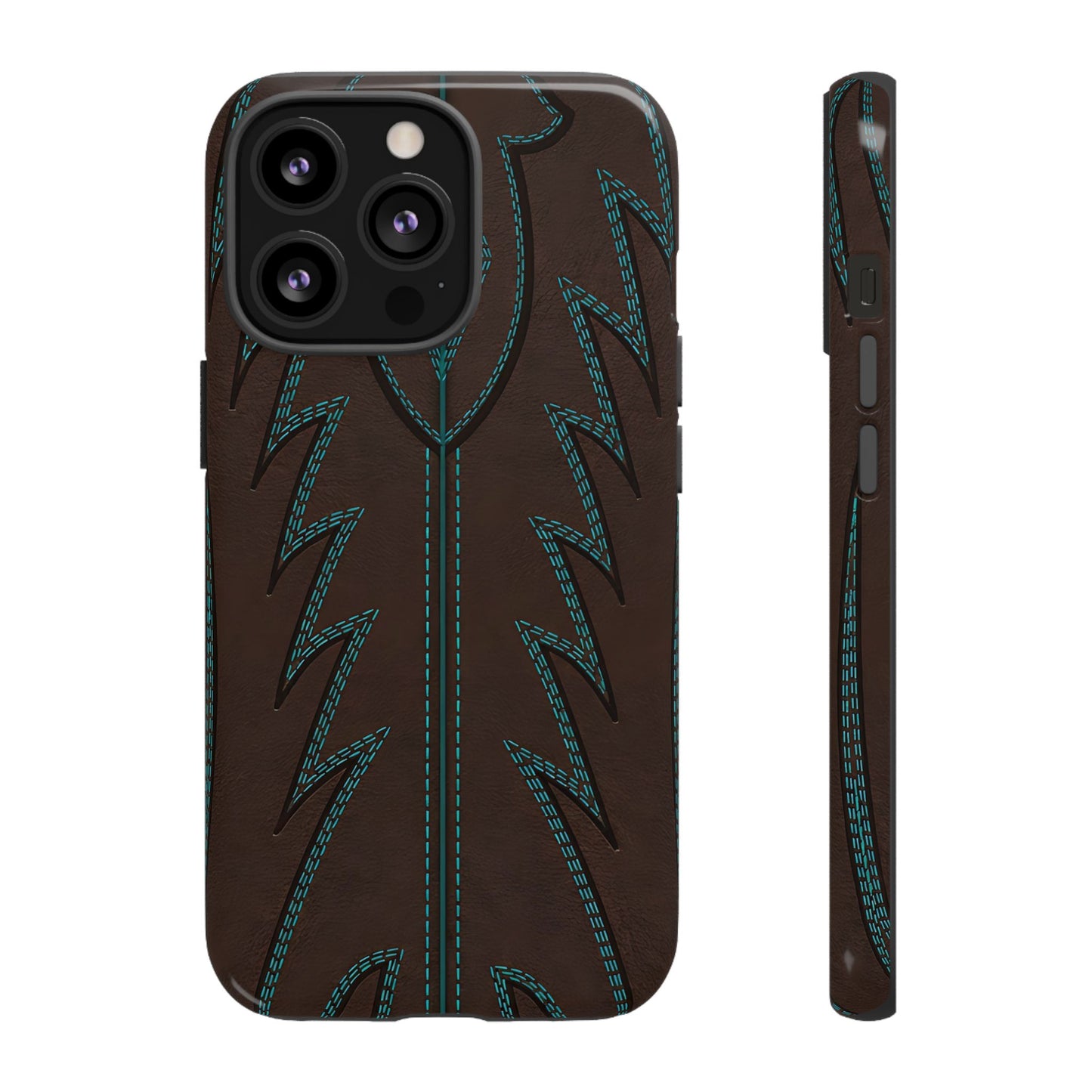 Boot Closeup Brown Turquoise Tough Case