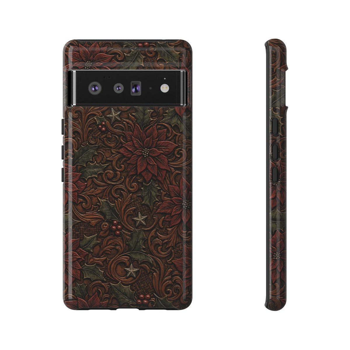 Tooled Poinsettia Tough Case