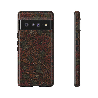 Tooled Poinsettia Tough Case