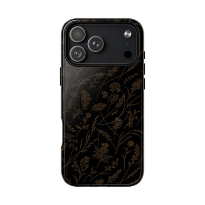 Gold Wildflowers Magnetic Case