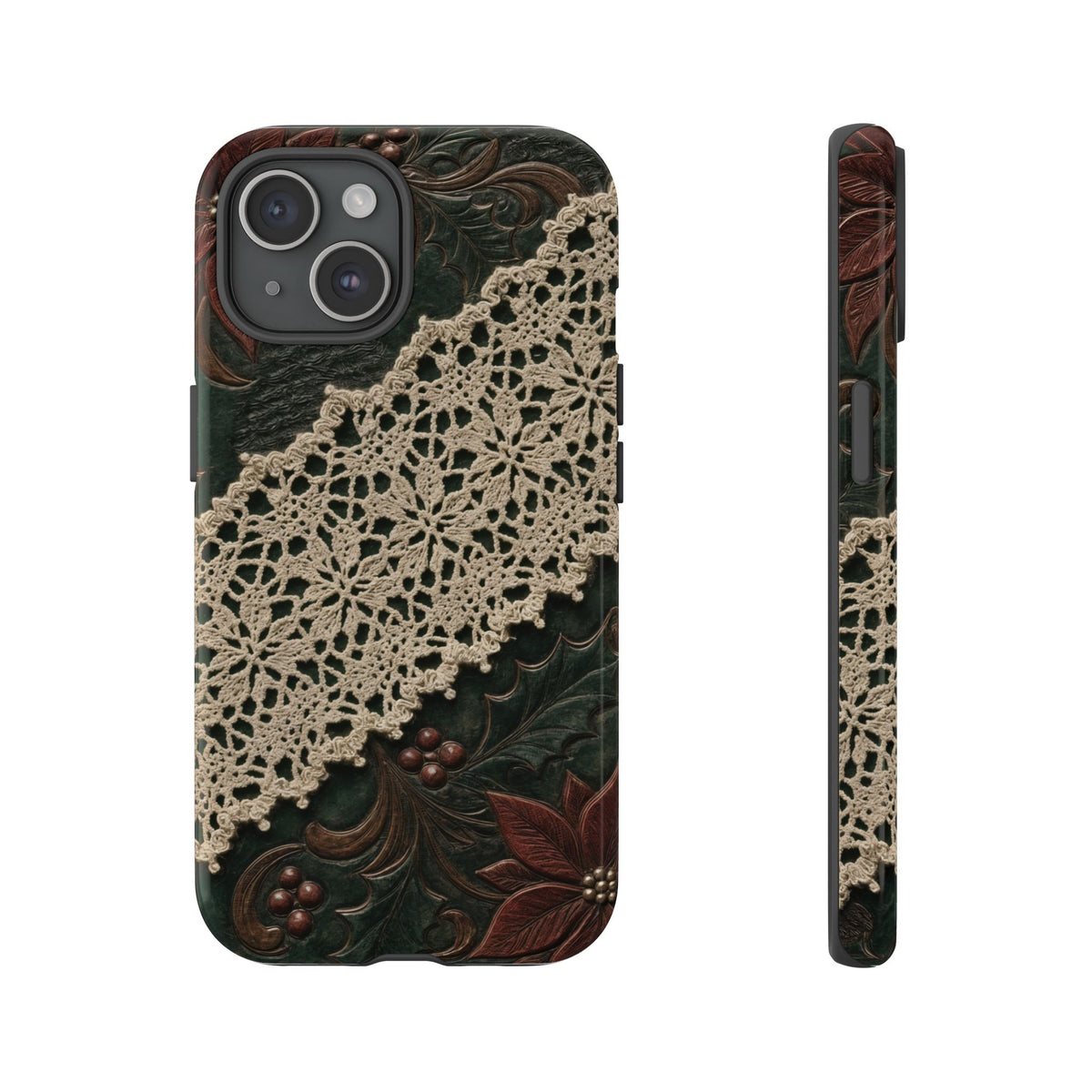Poinsettia Lace Tough Case