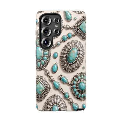 Turquoise Silver Concho Tough Case