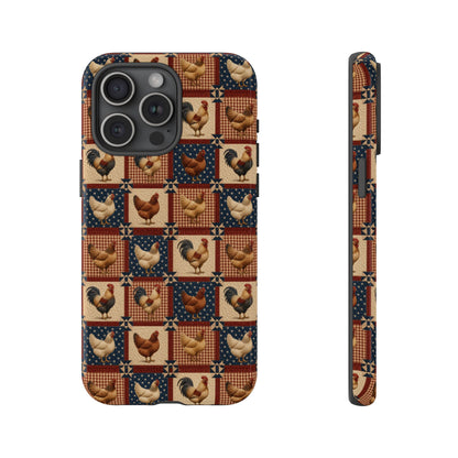 Patriotic Chicken Patchwork Tough Case