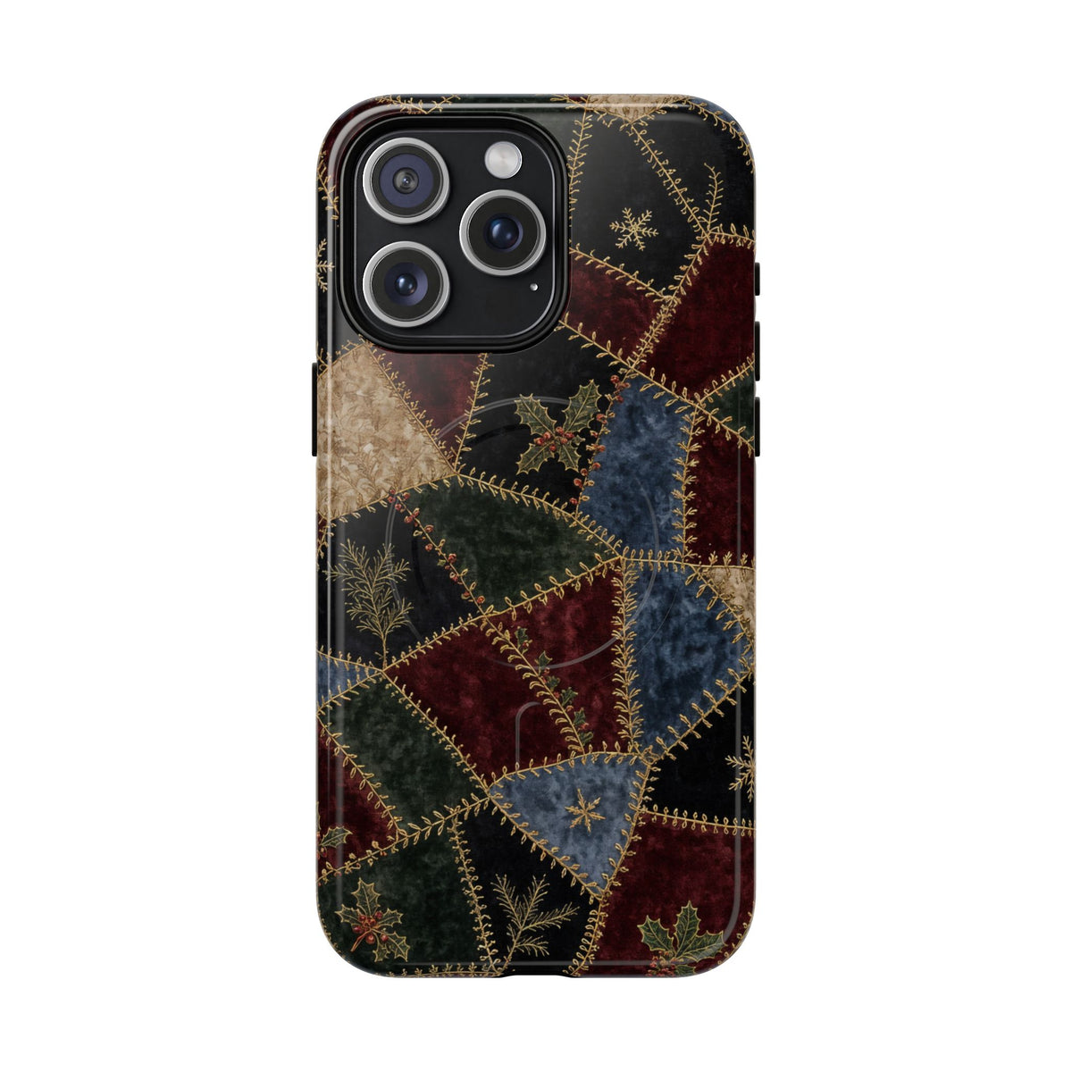 Winter Crazy Quilt Magnetic Case